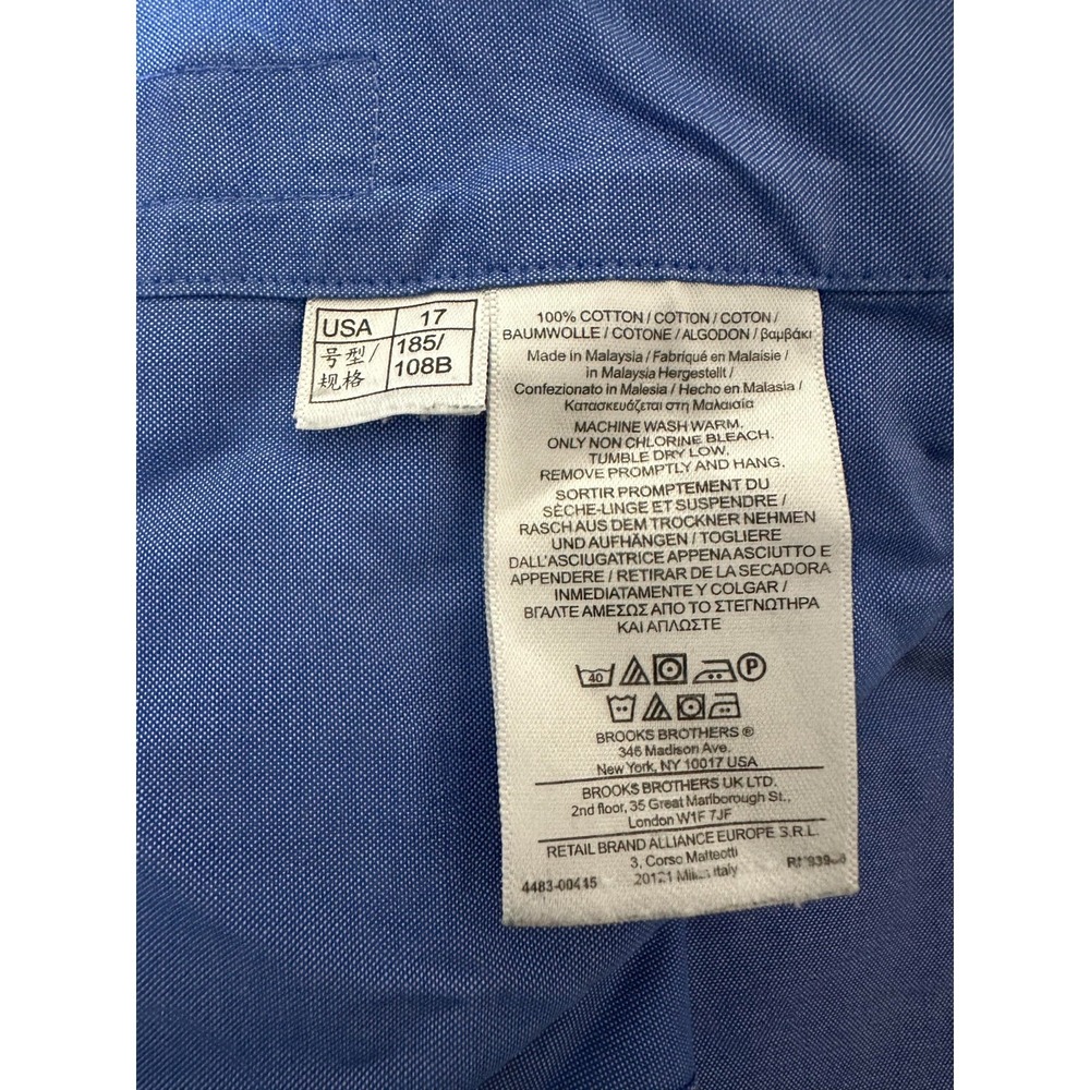 Brooks Brothers Classic Fit Men's 17-36 Long Sleeve Shirt - Picture 5 of 6